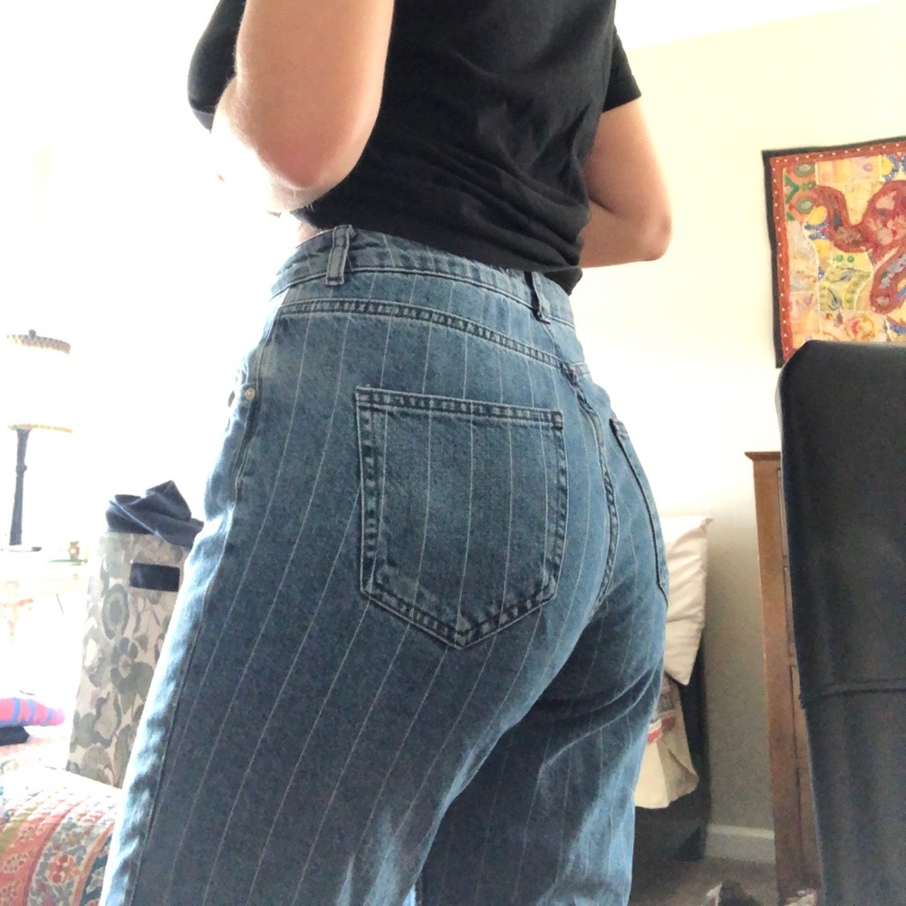 Striped Mom Jeans American Eagle dupe!!